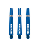 Unicorn Gripper 3 Dart Shafts - Nylon Stems - Blue Short