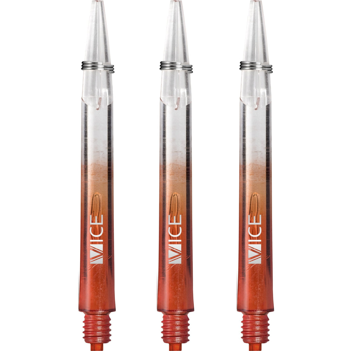 One80 Vice Gradient Shafts - Clear - Red Medium