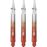 One80 Vice Gradient Shafts - Clear - Red Medium