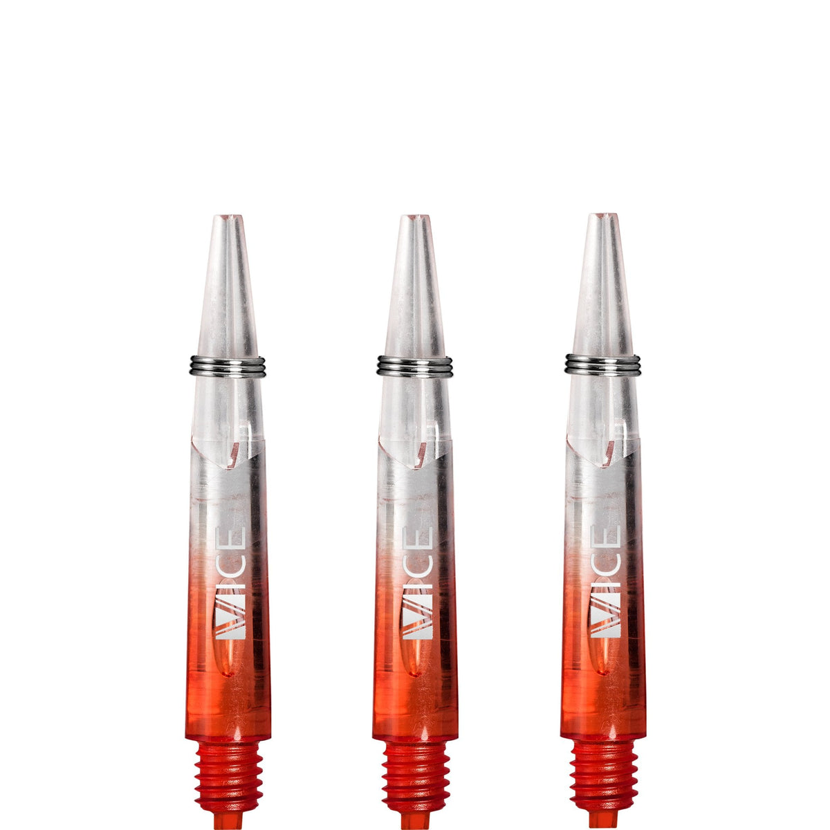 One80 Vice Gradient Shafts - Clear - Red Short
