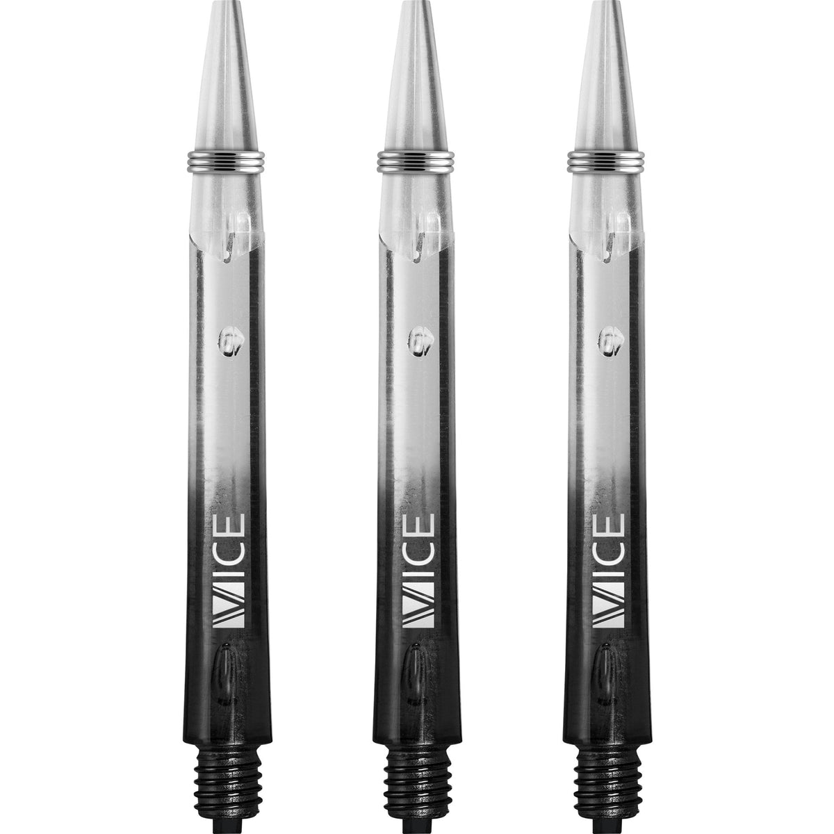 One80 Vice Gradient Shafts - Clear - Black Medium