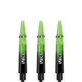 One80 Vice Gradient Shafts - Black - Neon Green Short