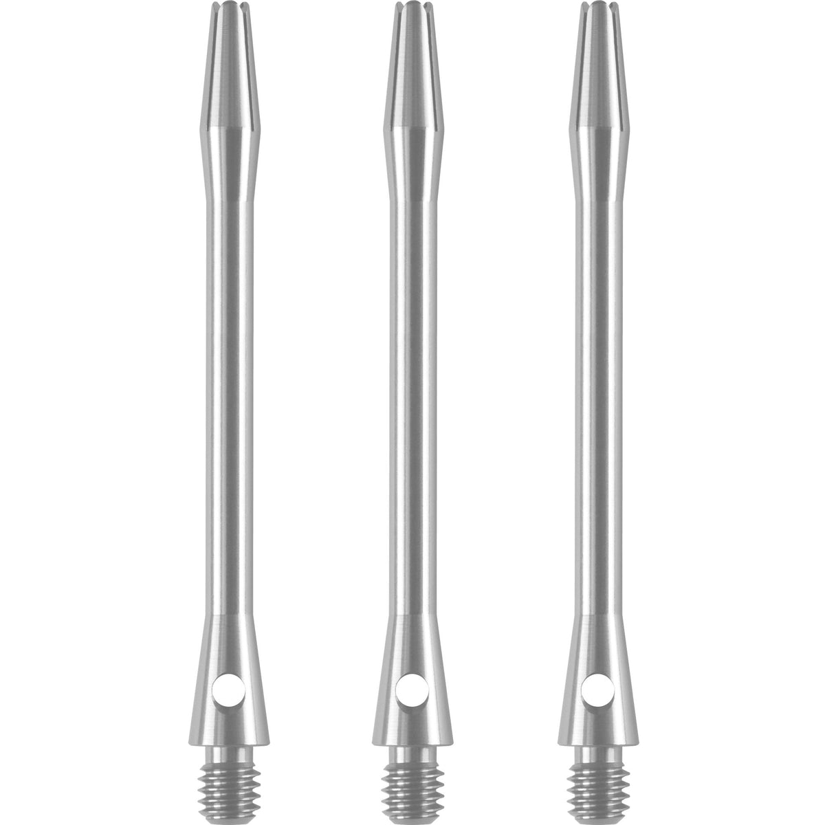 Designa Aluminium Shafts - Metal Dart Stems - Silver Long