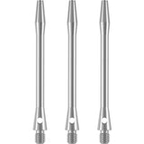 Designa Aluminium Shafts - Metal Dart Stems - Silver Long