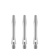 Designa Aluminium Shafts - Metal Dart Stems - Silver Short