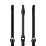 Designa Aluminium Shafts - Metal Dart Stems - Black Medium