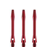 Designa Aluminium Shafts - Metal Dart Stems - Red Tweenie