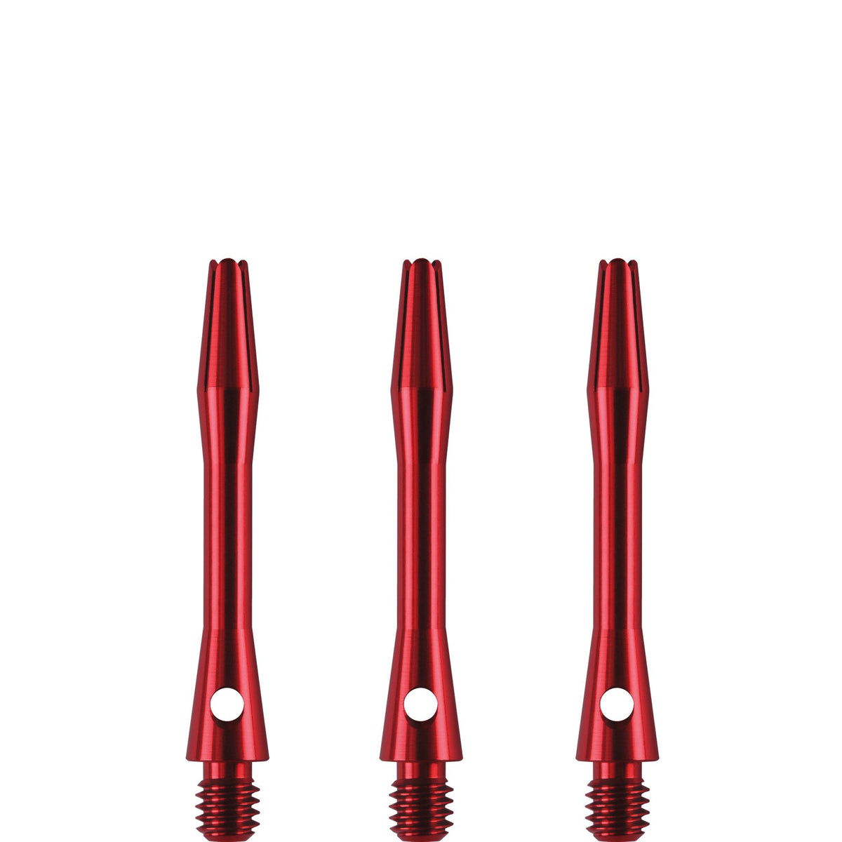 Designa Aluminium Shafts - Metal Dart Stems - Red Short