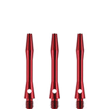 Designa Aluminium Shafts - Metal Dart Stems - Red Short