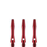 Designa Aluminium Shafts - Metal Dart Stems - Red Extra Short
