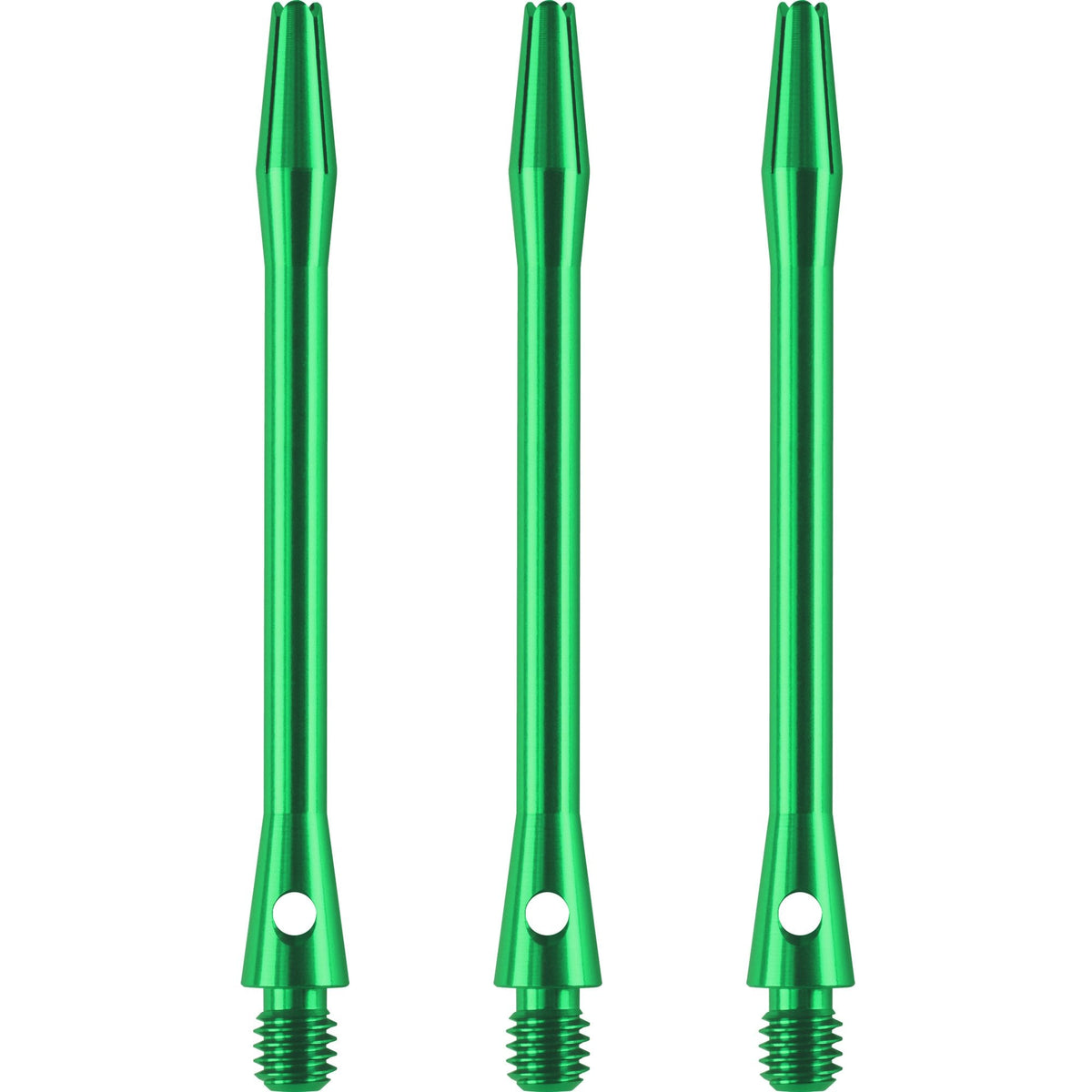 Designa Aluminium Shafts - Metal Dart Stems - Green Long