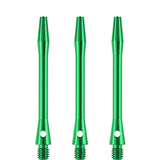 Designa Aluminium Shafts - Metal Dart Stems - Green Medium