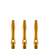 Designa Aluminium Shafts - Metal Dart Stems - Gold Extra Short
