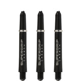 Harrows Supergrip Carbon Dart Shafts - Black & Silver Tweenie