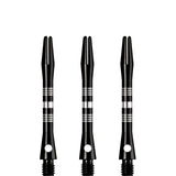 Designa Multiline Aluminium Shafts - Regrooved - Black Tweenie