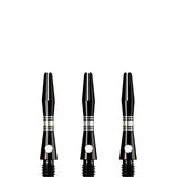 Designa Multiline Aluminium Shafts - Regrooved - Black Extra Short