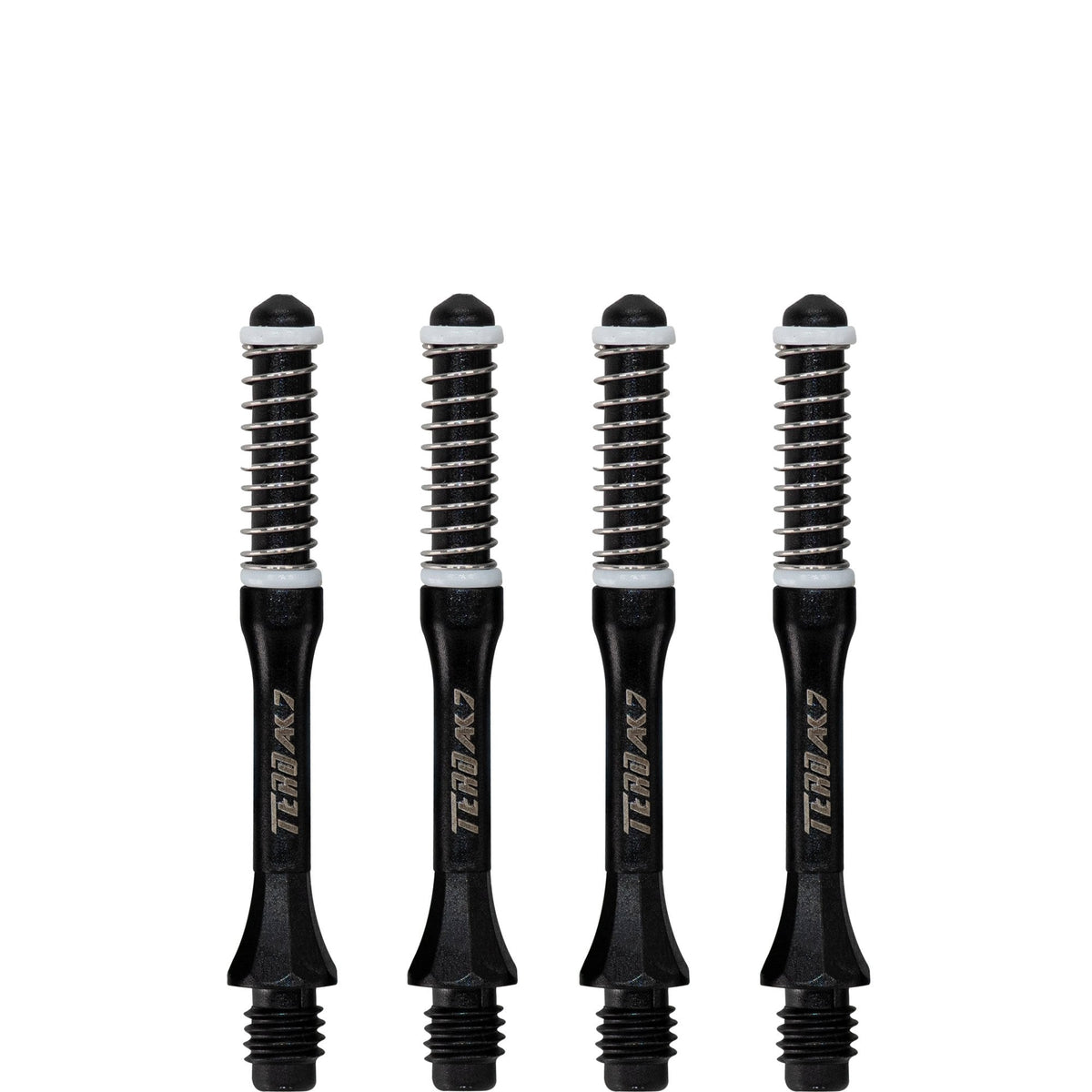 Cuesoul - Dart Shafts - Tero Flight System - AK7 - Slim - Set of 4 - Black Cuesoul 37mm