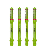 Cuesoul - Dart Shafts - Tero Flight System - AK7 - Slim - Set of 4 - Green Cuesoul 43.5mm
