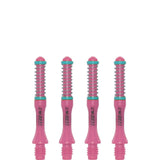Cuesoul - Dart Shafts - Tero Flight System - AK7 - Slim - Set of 4 - Pink Cuesoul 32mm