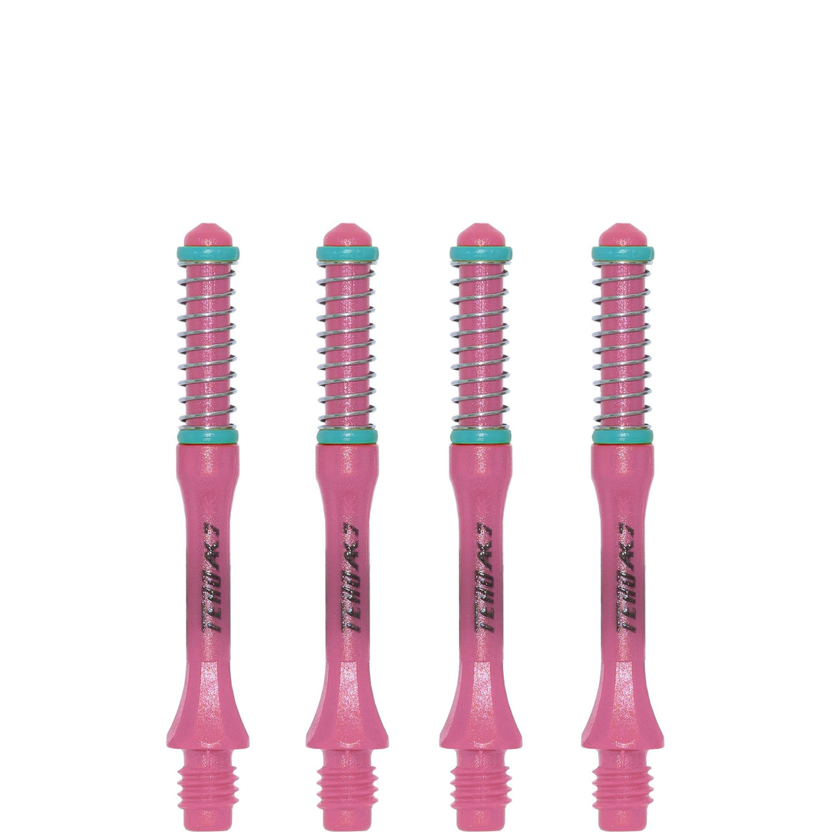 Cuesoul - Dart Shafts - Tero Flight System - AK7 - Slim - Set of 4 - Pink Cuesoul 37mm