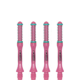 Cuesoul - Dart Shafts - Tero Flight System - AK7 - Slim - Set of 4 - Pink Cuesoul 37mm