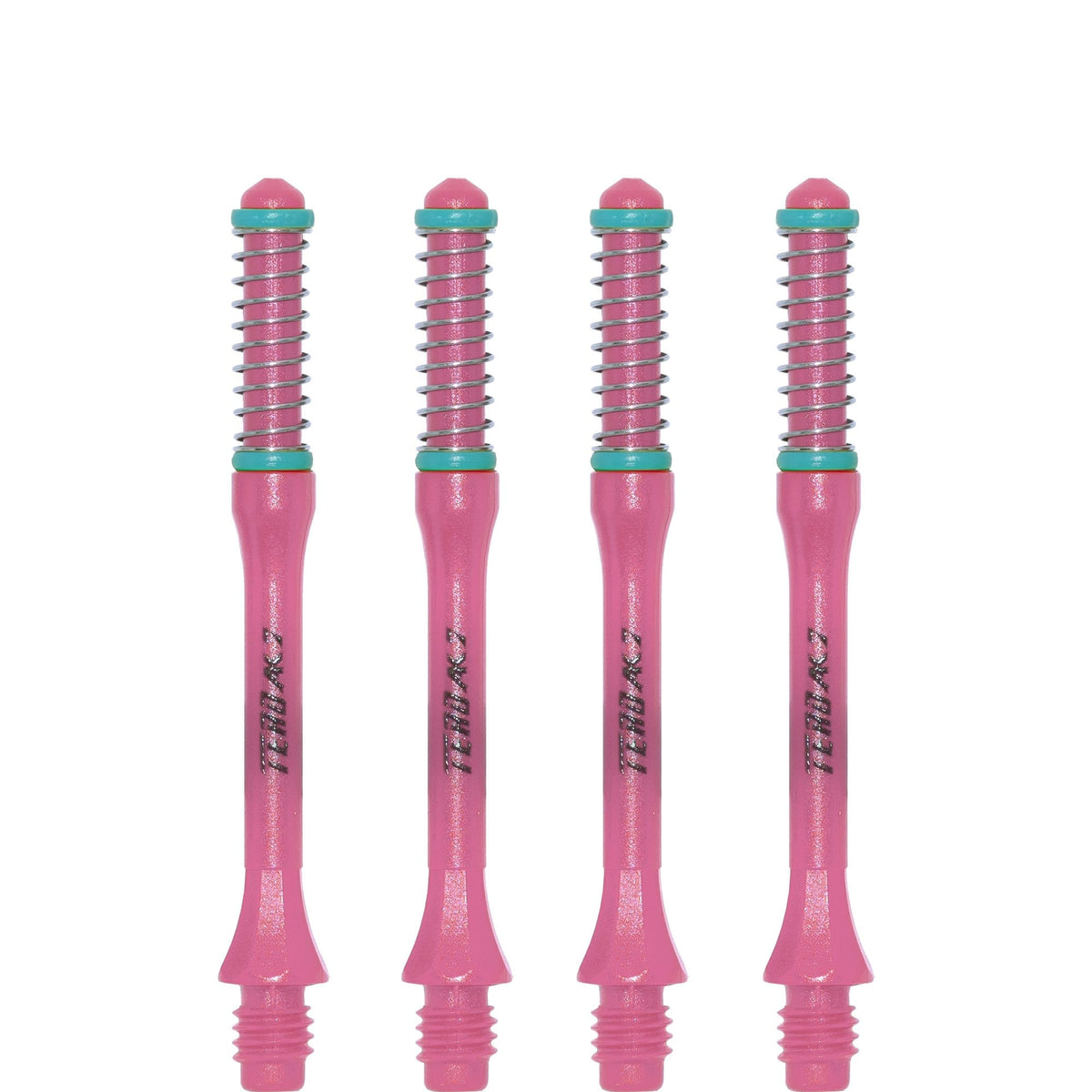 Cuesoul - Dart Shafts - Tero Flight System - AK7 - Slim - Set of 4 - Pink Cuesoul 43.5mm