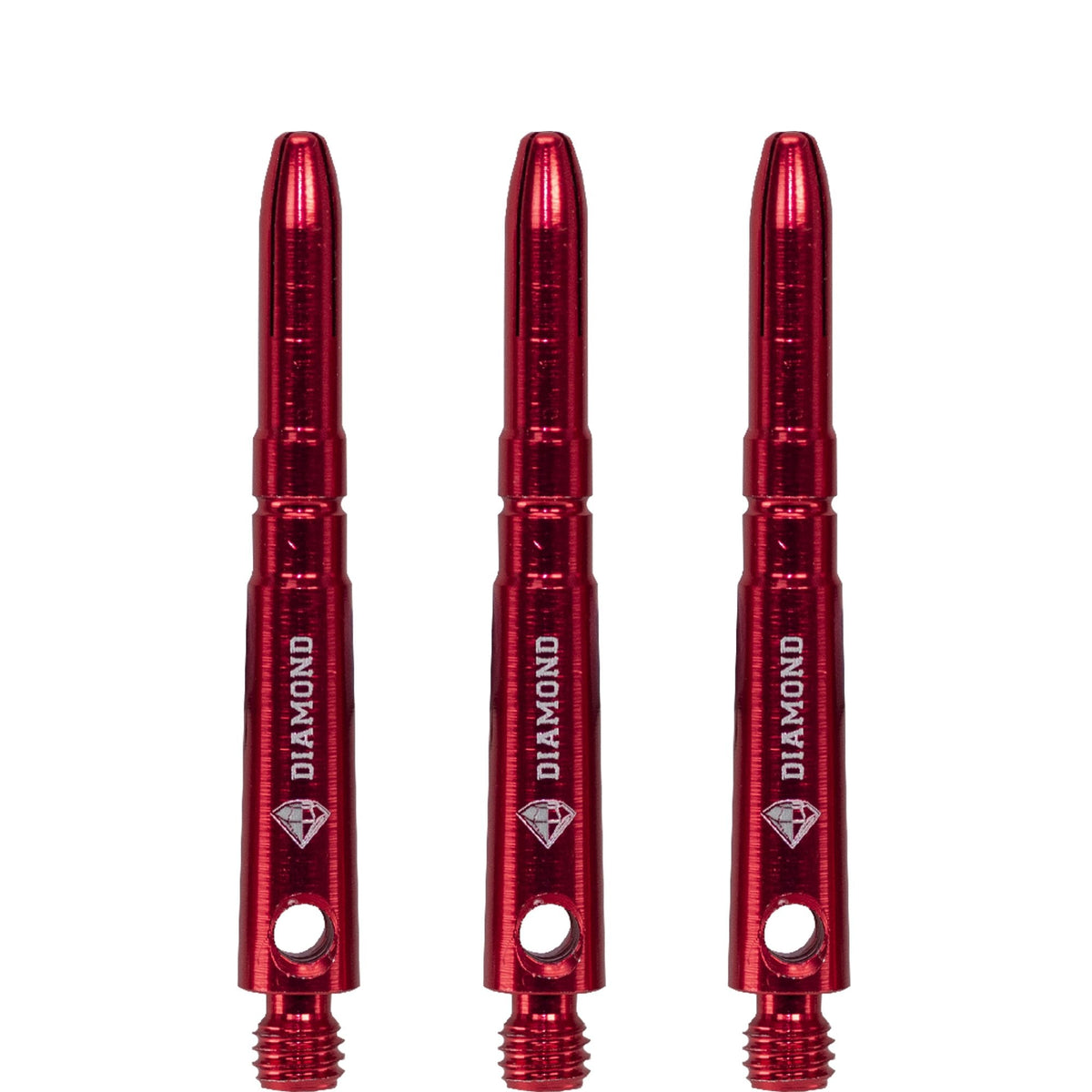 Cuesoul - Aluminium Dart Shafts - Diamond - Value Pack - 4 sets - Red Tweenie