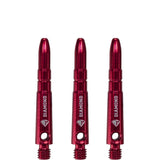 Cuesoul - Aluminium Dart Shafts - Diamond - Value Pack - 4 sets - Red Short