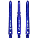 Cuesoul - Aluminium Dart Shafts - Diamond - Value Pack - 4 sets - Blue Medium