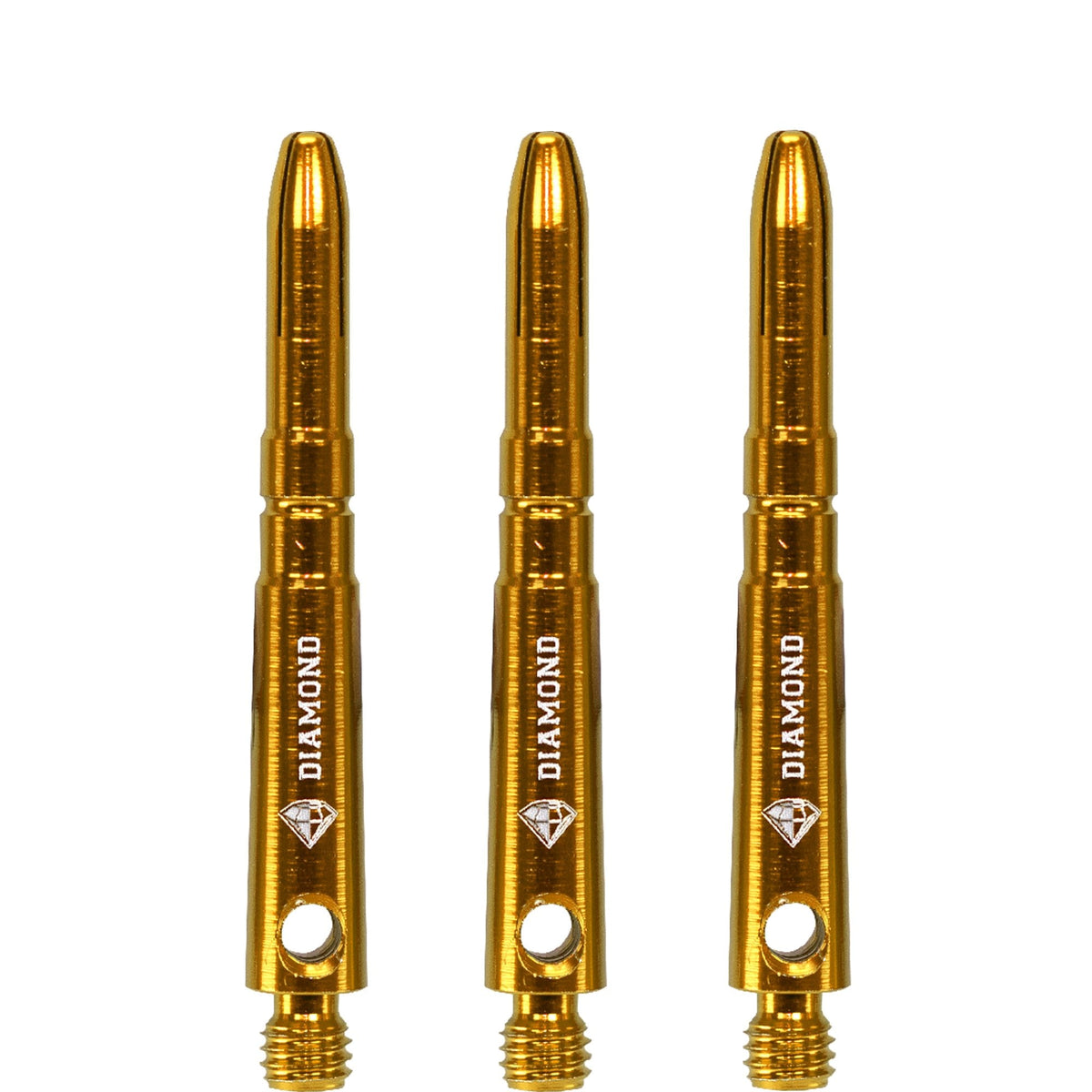 Cuesoul - Aluminium Dart Shafts - Diamond - Value Pack - 4 sets - Gold Tweenie