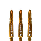Cuesoul - Aluminium Dart Shafts - Diamond - Value Pack - 4 sets - Gold Short