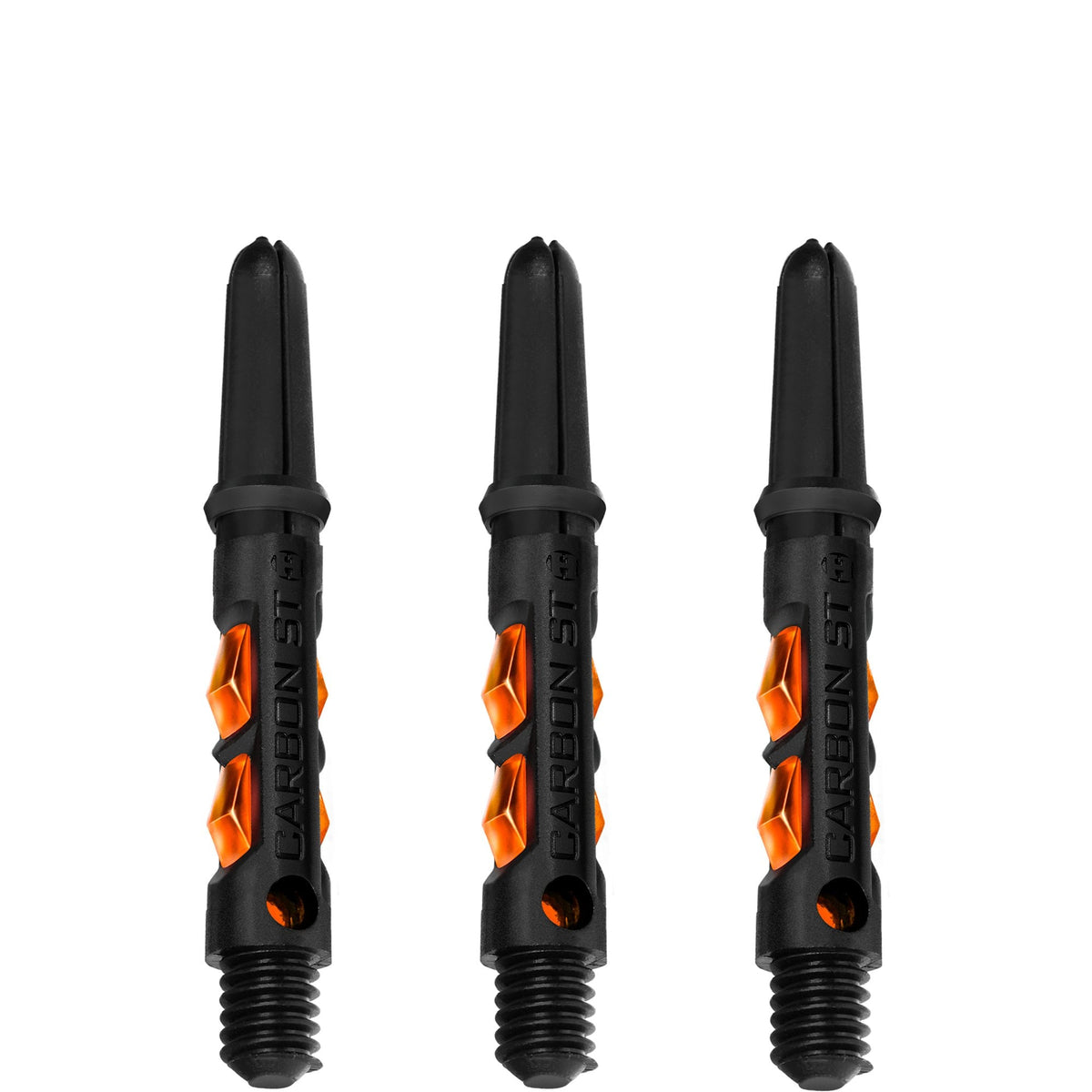 Harrows Carbon ST Shafts - Dart Stems - Black & Orange Short