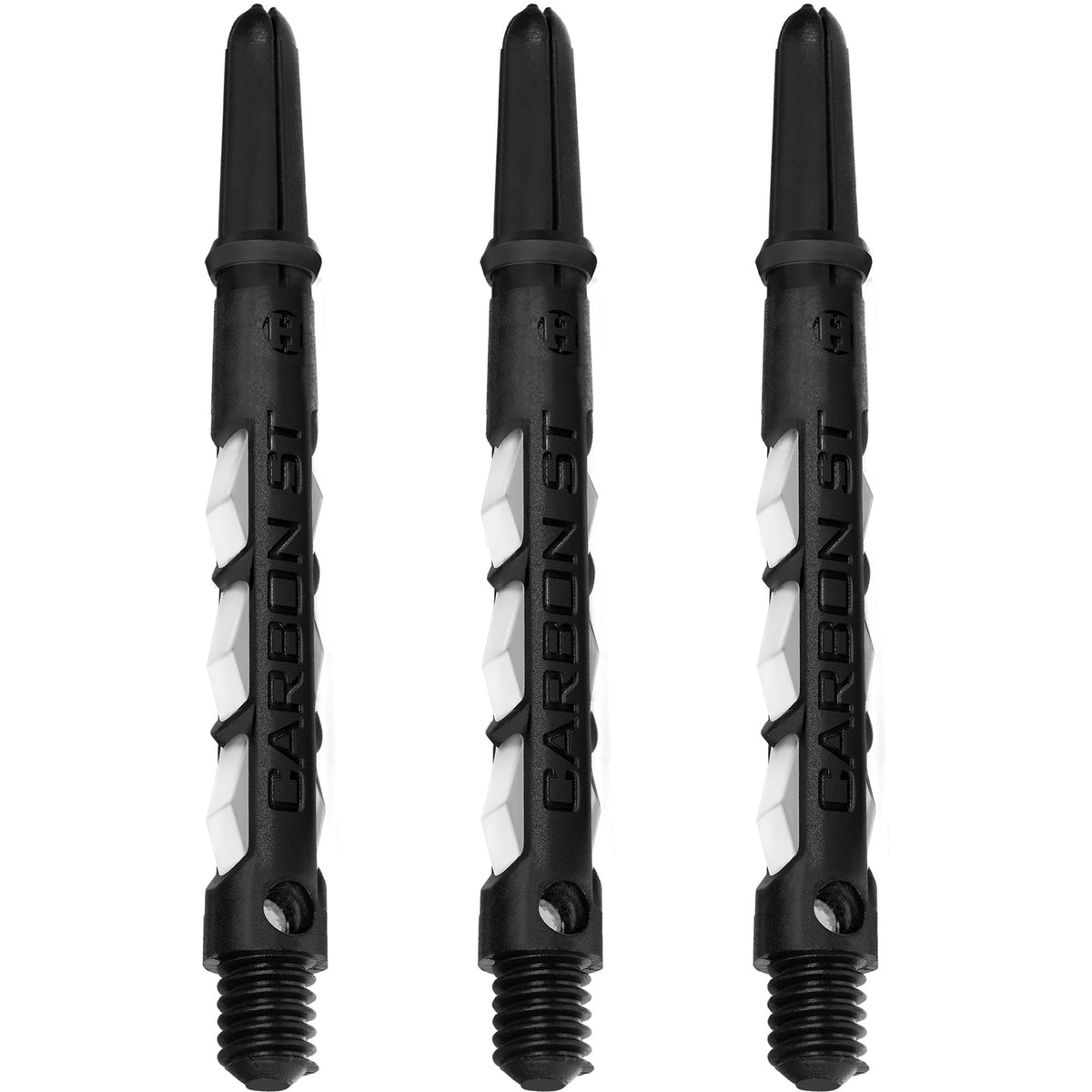 Harrows Carbon ST Shafts - Dart Stems - Black & White Medium