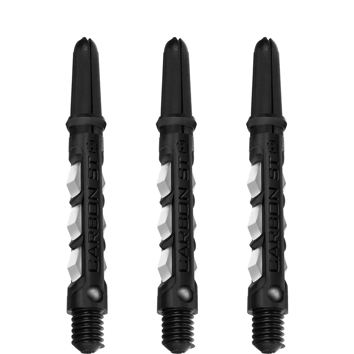 Harrows Carbon ST Shafts - Dart Stems - Black & White Tweenie
