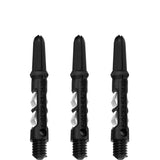 Harrows Carbon ST Shafts - Dart Stems - Black & White Short
