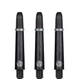 Shot Koi Carbon Dart Shafts - with Springs - Plain Black Tweenie