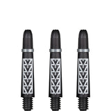 Shot Koi Carbon Dart Shafts - with Springs - Pakati White Short
