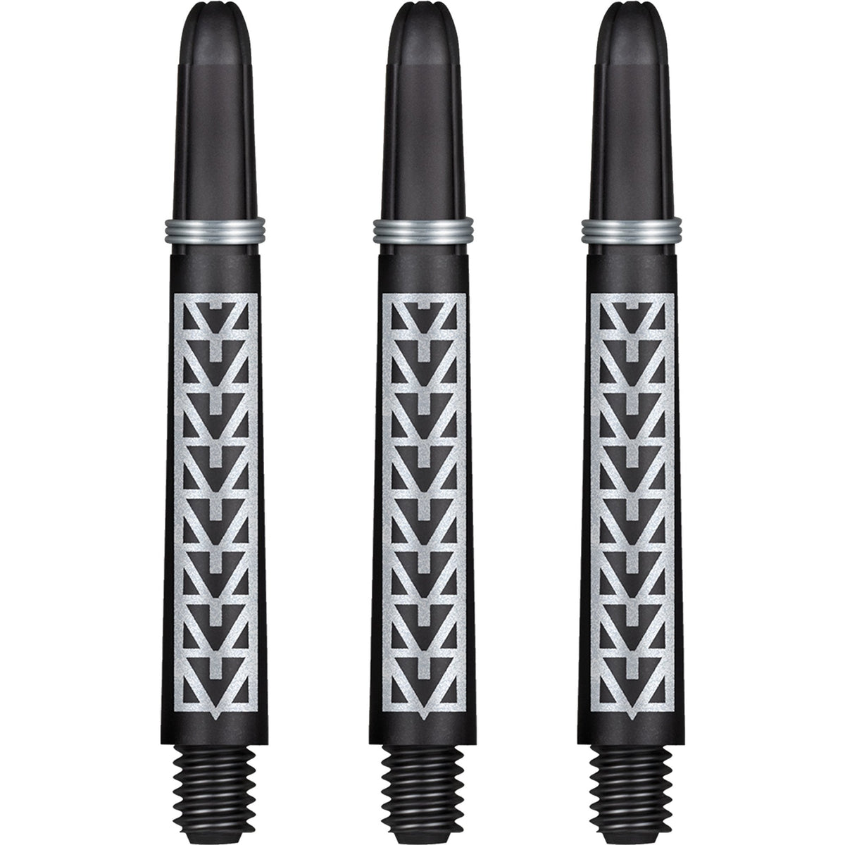 Shot Koi Carbon Dart Shafts - with Springs - Pakati White Medium