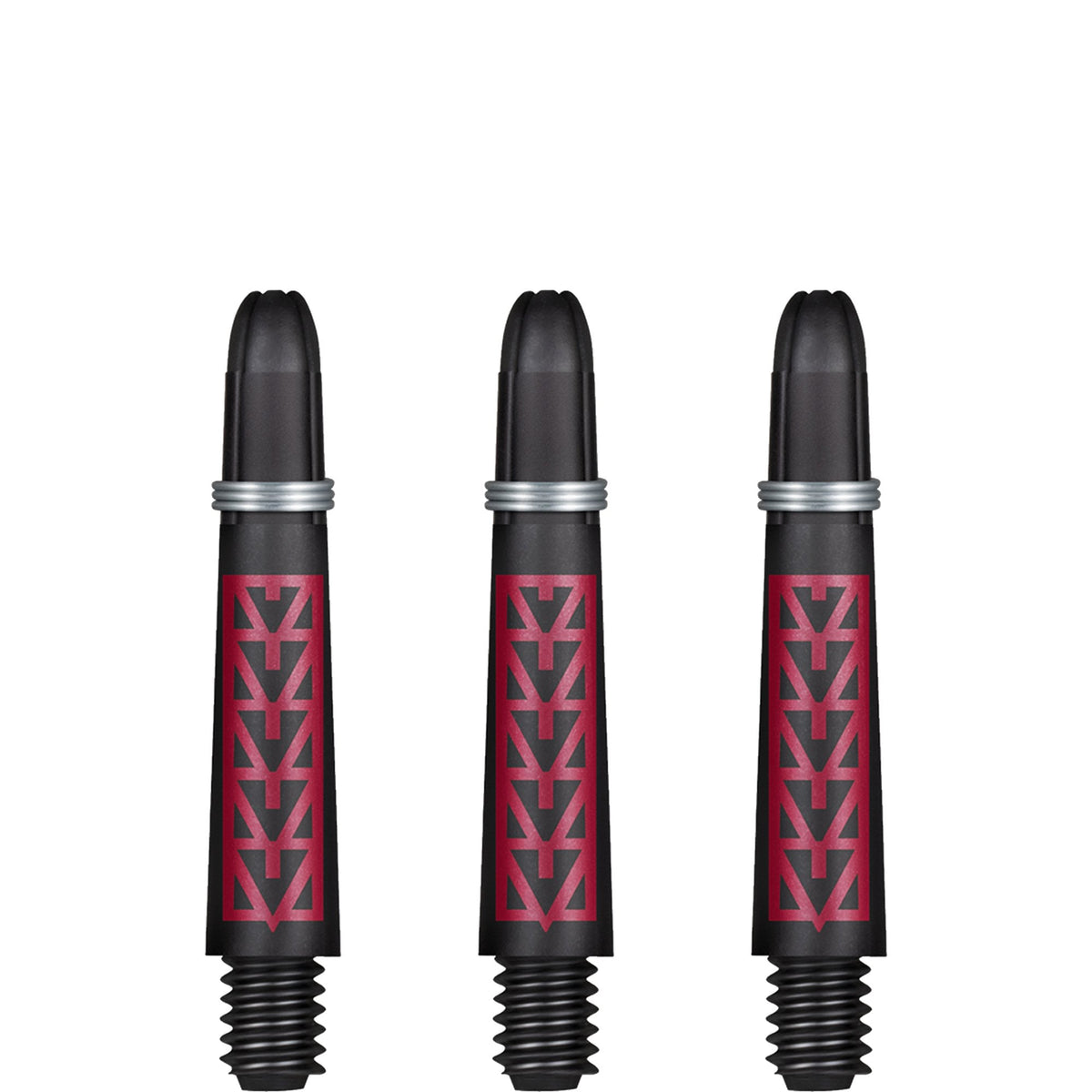 Shot Koi Carbon Dart Shafts - with Springs - Pakati Red