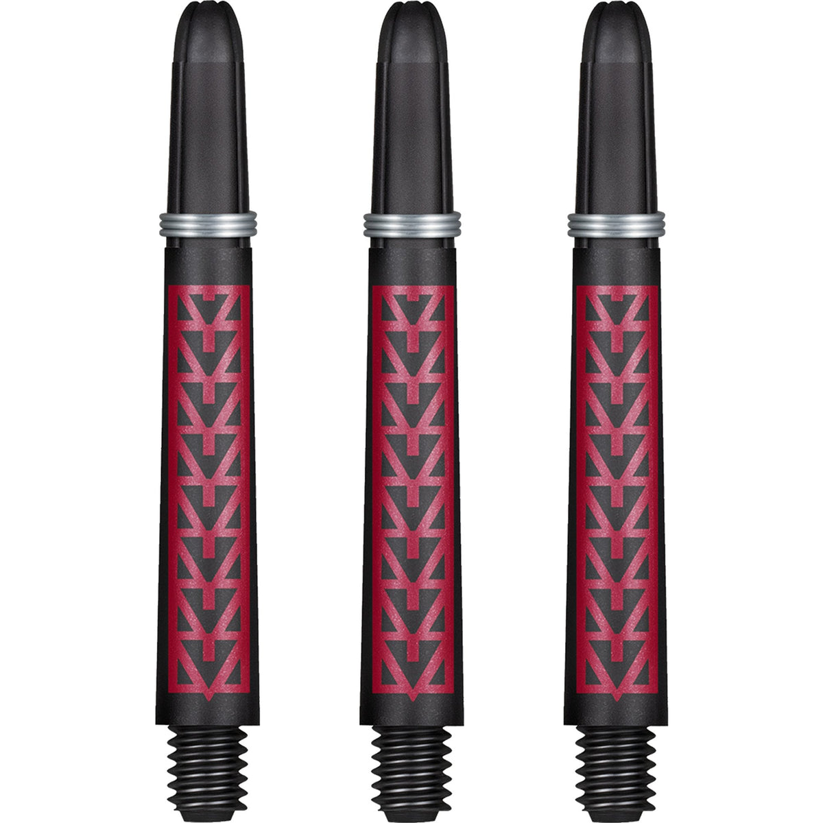 Shot Koi Carbon Dart Shafts - with Springs - Pakati Red