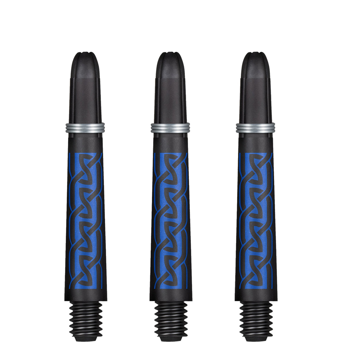 Shot Koi Carbon Dart Shafts - with Springs - Pakati Blue Tweenie