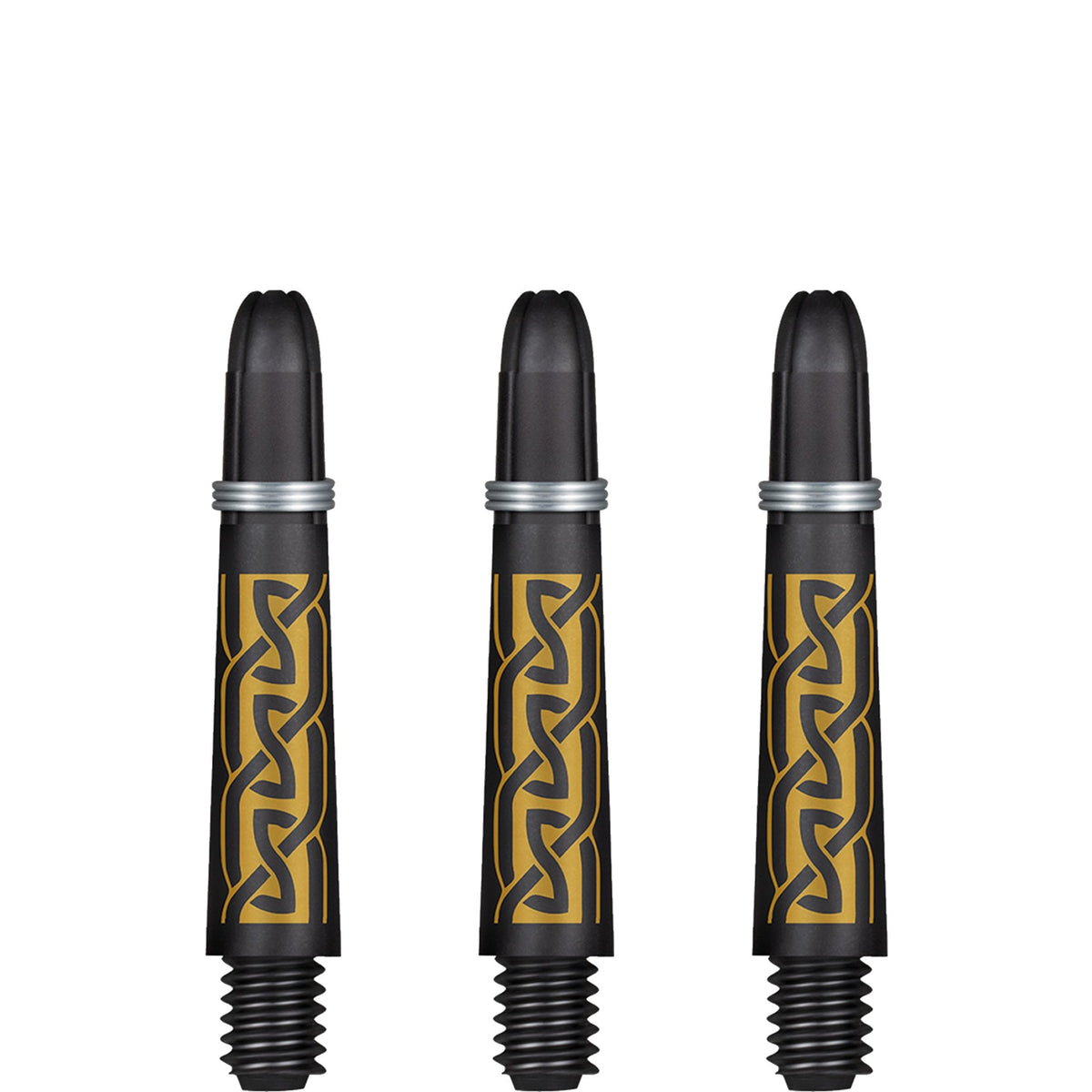 Shot Koi Carbon Dart Shafts - with Springs - Pakati Gold Short