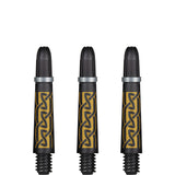 Shot Koi Carbon Dart Shafts - with Springs - Pakati Gold Short