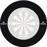 Mission Dartboard Surround - Pro - Heavy Duty - with Logo Black