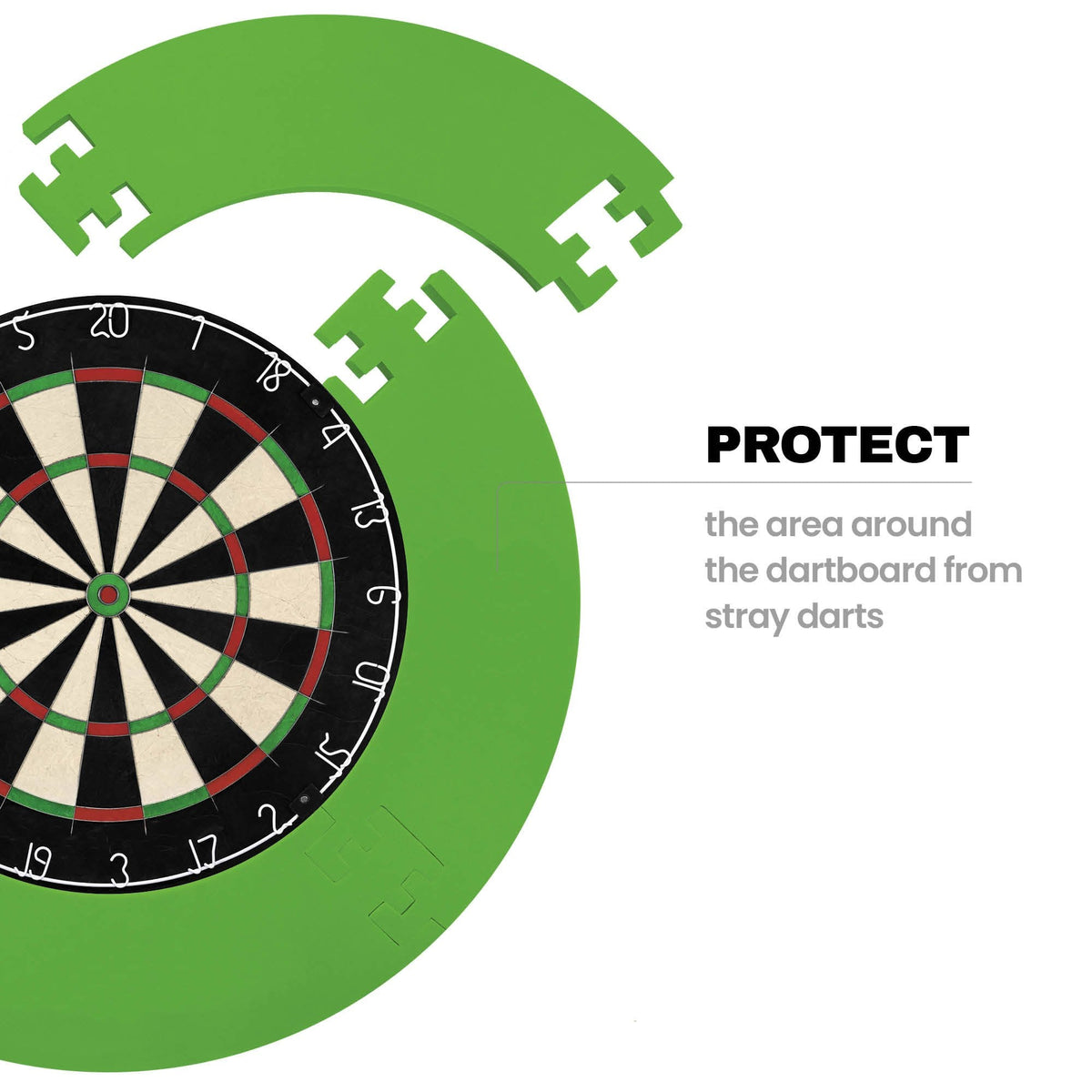 Designa Dartboard Surround - Jigsaw - Lightweight - Plain