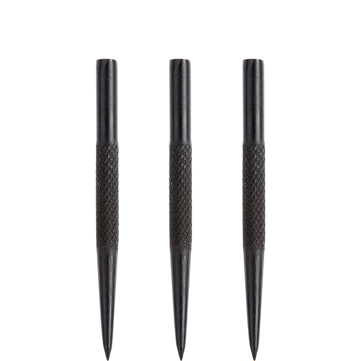 Bulls Dart Spare Points - Knurl Grip Points - Black - Length 35mm