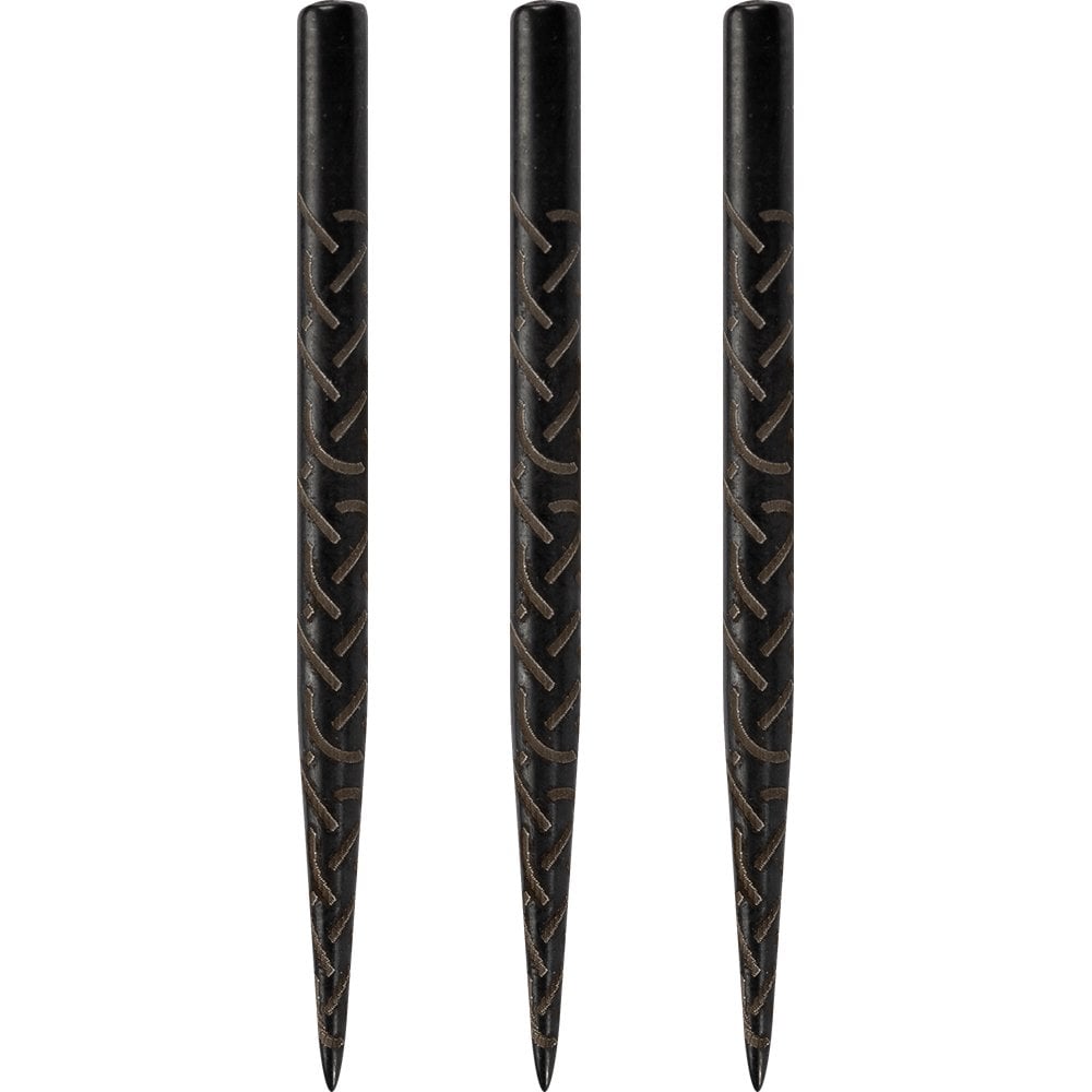 Shot Spare Dart Points - Lasered Grip - 35mm - Black - Viking