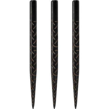 Shot Spare Dart Points - Lasered Grip - 35mm - Black - Viking