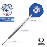 Cardiff City FC - Official Licensed - Steel Tip Darts - Tungsten - 24g 24g