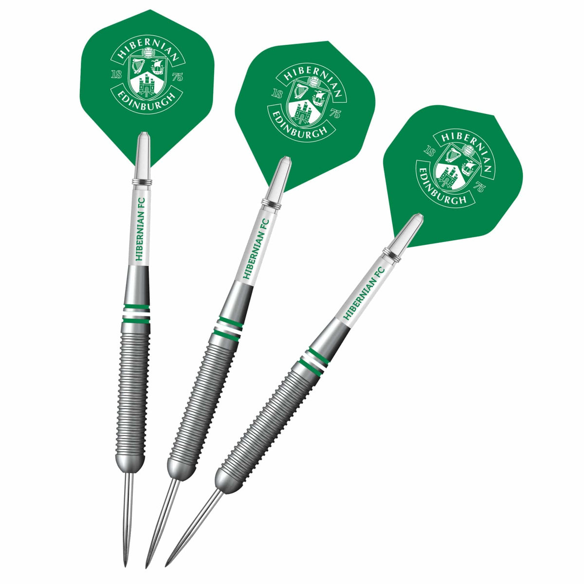 Hibernian FC - Official Licensed - Steel Tip Darts - Brass - 22g 22g